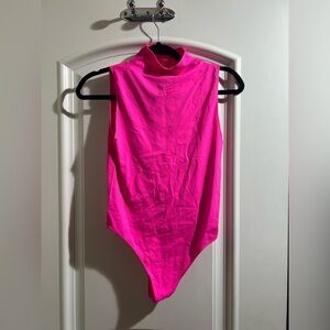 Good American Hot Pink Bodysuit